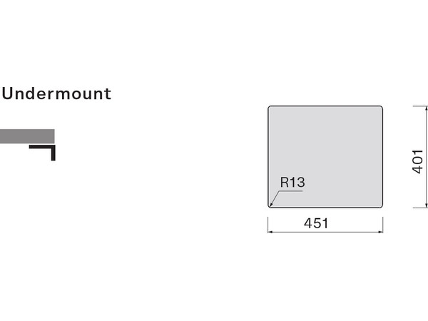 Мойка Falmec SCO4500U.00#SSF 490x440