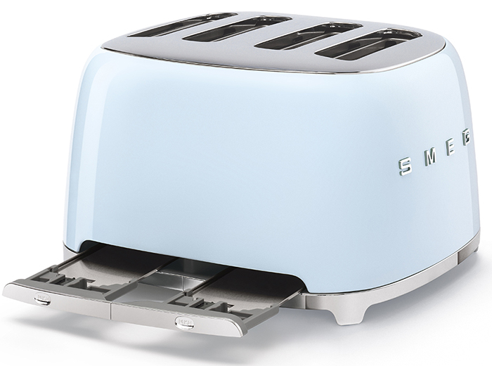 Тостер на 4 ломтика пастельный голубой
