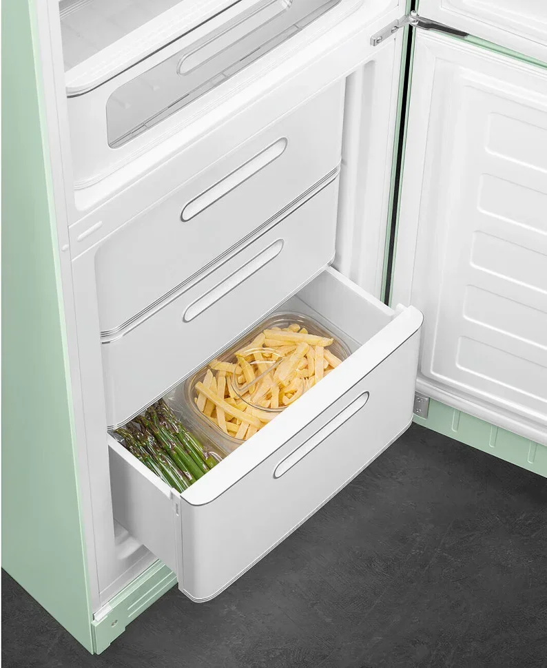 SMEG FAB32RPG6 Отдельностоящий двухдверный холодильник, стиль 50-х годов, 60 см, светло-зеленый, No-