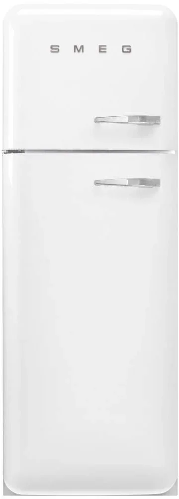 SMEG FAB30LWH6 Отдельностоящий двухдверный холодильник, стиль 50-х годов, 60 см, белый, петли слева