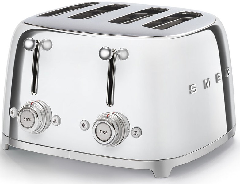Тостер на 4 ломтика хром SMEG TSF03SSEU
