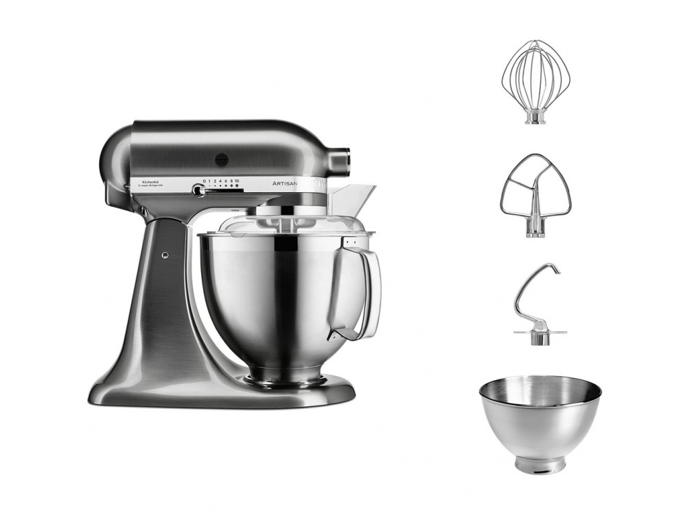 Настольный миксер с откидным блоком Artisan 4.8 л KitchenAid 5KSM185PSENK