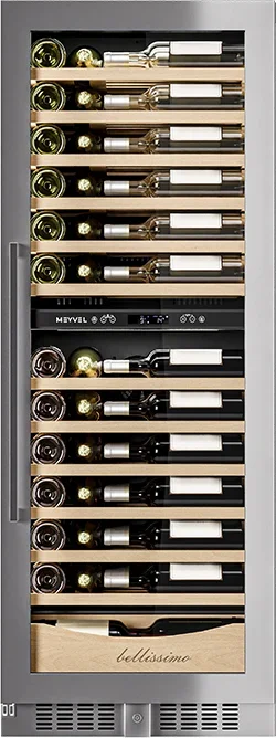 Винный шкаф компрессорный в нишу MEYVEL MV95-KST2 (Slim)