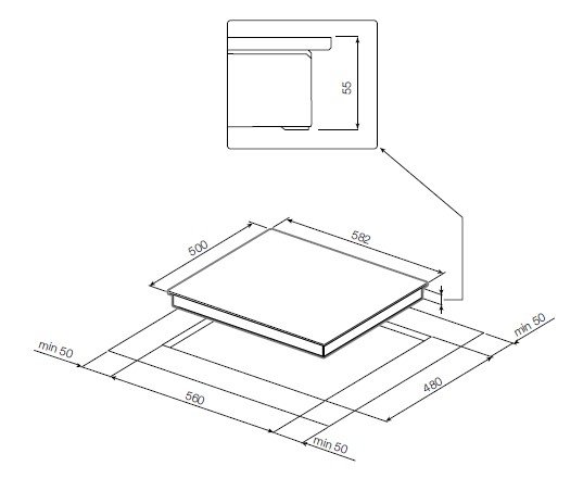 Газовая варочная панель Classic Graude GSK 60.1 EL