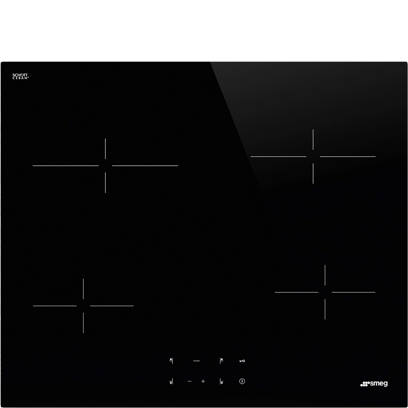 SMEG SE264TD1 Cтеклокерамическая варочная панель, 60 см, прямой край