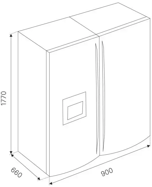 Отдельностоящий холодильник Side-by-side Kuppersbusch FKG 9801.0 E