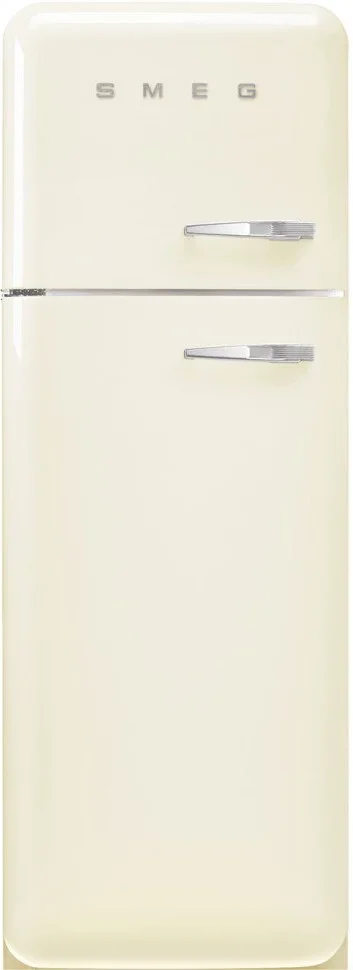 SMEG FAB30LCR6 Отдельностоящий двухдверный холодильник,стиль 50-х годов, 60 см, кремовый, петли слев